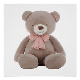 Beer roze Cartoon Perfect Poster