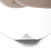 Beer roze Cartoon Perfect Poster (Hoek)