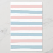 Beer Roze en Blauwe Gold Star Wishes voor Baby (Achterkant)