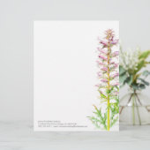 Beer roze groene waterverf letterkop briefhoofd sjabloon (Staand voorkant)