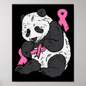 Beer Roze lint Borstkanker Awareness Support G Poster (Voorkant)
