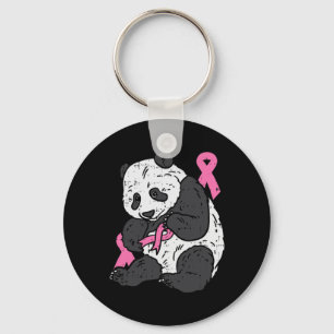 Beer Roze lint Borstkanker Awareness Support G Sleutelhanger