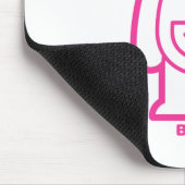 Beer (roze) muismat (Hoek)