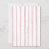 Beer roze Schattige lint eerste verjaardag Kaart (Achterkant)