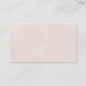 Beer Roze Winter Baby shower Luier Raffle Kaart (Achterkant)