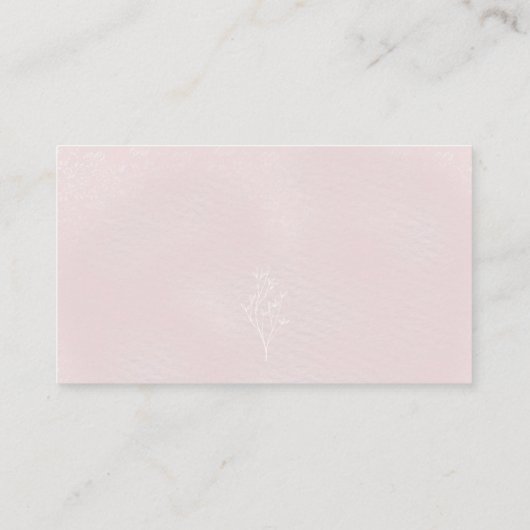 Beer Roze Winter Baby shower Luier Raffle Kaart (Achterkant)