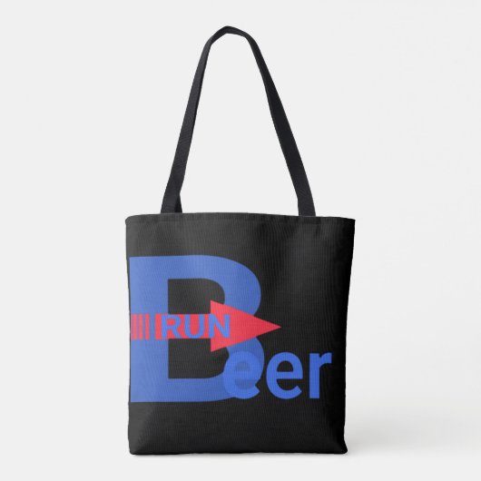 Beer run tote bag (Achterkant)