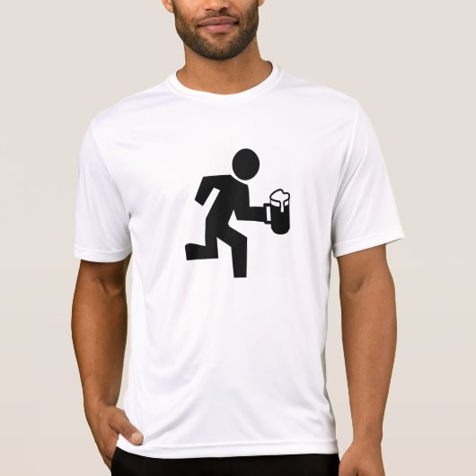 Beer Runner - volg me Tech T-shirt (Voorkant)