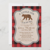 Beer Rustic Baby Shower Uitnodiging (Voorkant)