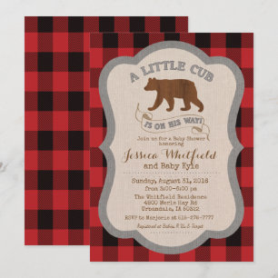 Beer Rustic Baby Shower Uitnodiging