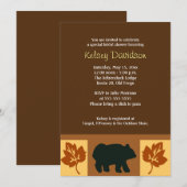 BEER Rustic Lodge stijl 5x7 Vrijgezellenfeest Uitn Kaart (Voorkant / Achterkant)