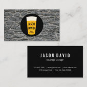 Beer | Rustic (variatie) Visitekaartje (Voorkant / Achterkant)