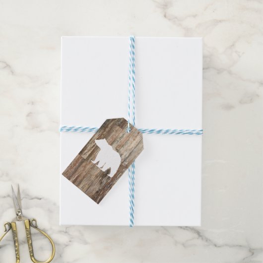 Beer Rustic Wilderness Wood Cadeaulabel (Met Touw)