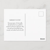 Beer  Rustic Woodland Natuur Wildlife Briefkaart (Achterkant)