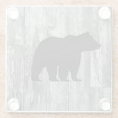 Beer Rustisch Wilderness Decor Glass Onderzetter (Achterkant)