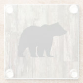 Beer Rustisch Wilderness Decor Glass Onderzetter (Achterkant)