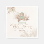 Beer Sage Green Baby shower Servet (Voorkant)