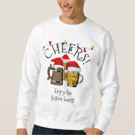 Beer Santa Claus Kerstmis Unisex Trui