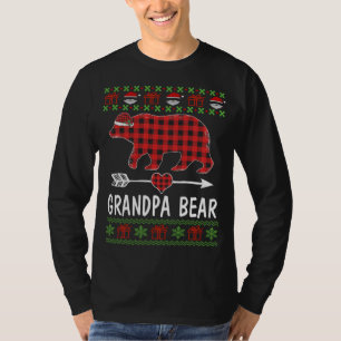 Beer Santa Red-speldenfamilie van opa, pyjama's vo T-shirt