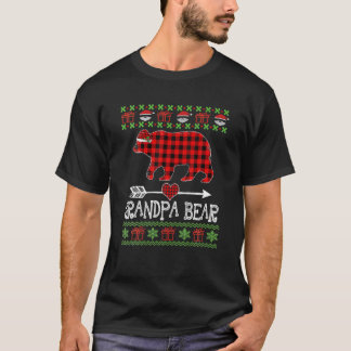 Beer Santa Red-speldenfamilie van opa, pyjama's vo T-shirt