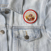 BEER SANTA RONDE BUTTON 5,7 CM (In situ)