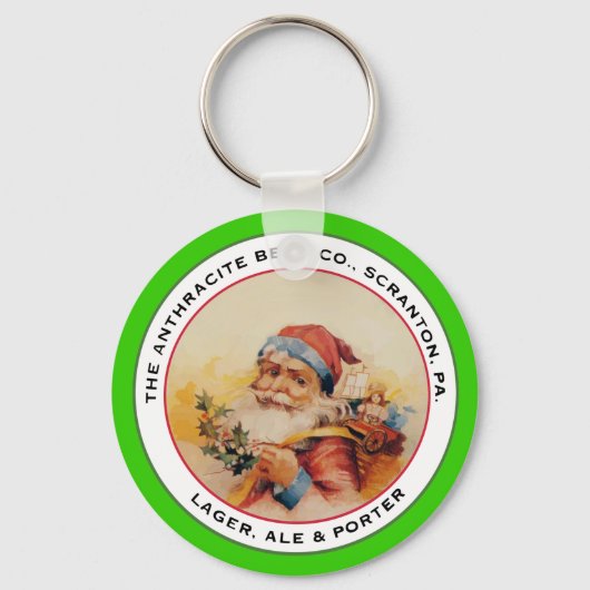 BEER SANTA SLEUTELHANGER (Voorkant)