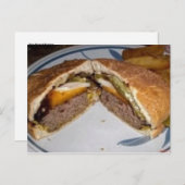 Beer Sauced Burgers Recipe Briefkaart (Voorkant / Achterkant)