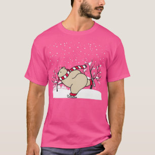 Beer schaatsen t-shirt