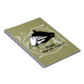 Beer Schaduw Pop Hand Vintage Notitieboek (Rechterzijde)