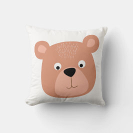 Beer schattig gezicht kussen