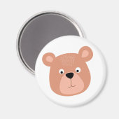 Beer schattig gezicht magneet (Voorkant / Achterkant)