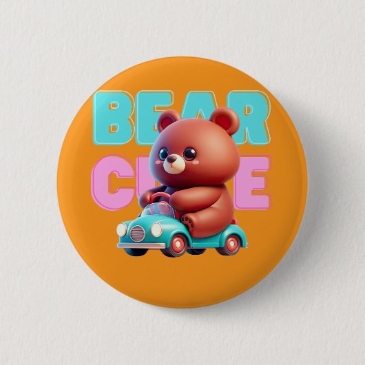 Beer Schattigee Button (Voorkant)