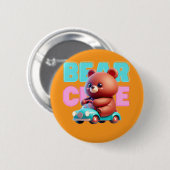 Beer Schattigee Button (Voorkant /achterkant)