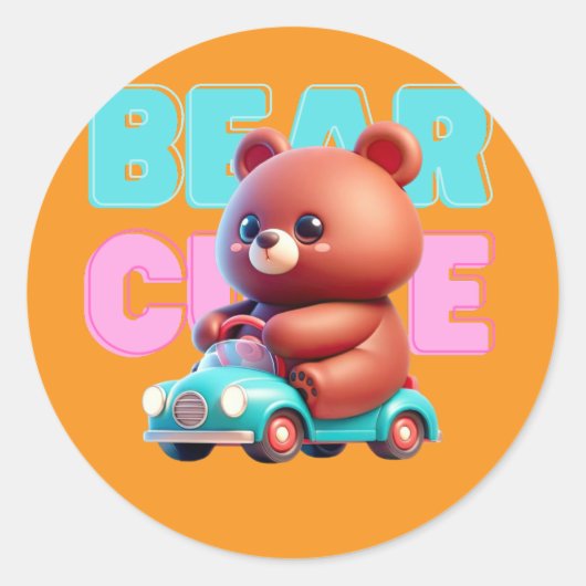 Beer Schattigee Sticker (Voorkant)