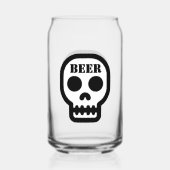 Beer™ Schedel Glas (Ontwerp op voor- en achterkant (Achterkant)