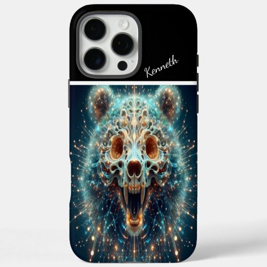 Beer schedel in lichte barst Case-Mate iPhone case (Achterkant)
