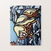 Beer schilderende puzzels - Kunstpuzzels met triba (Verticaal)