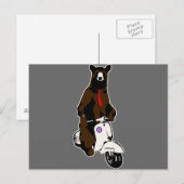 Beer scooter briefkaart (Voorkant / Achterkant)