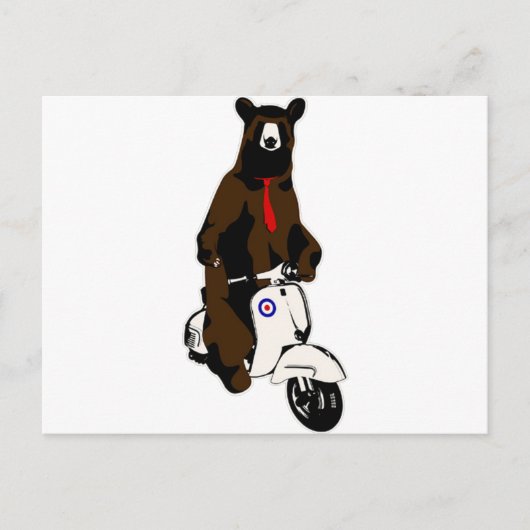 Beer scooter briefkaart (Voorkant)