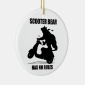 Beer scooter keramisch ornament (Rechts)