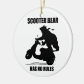 Beer scooter keramisch ornament (Links)