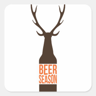 Beer Season Vierkante Sticker
