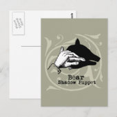 Beer Shadow Puppet Hand  Briefkaart (Voorkant / Achterkant)