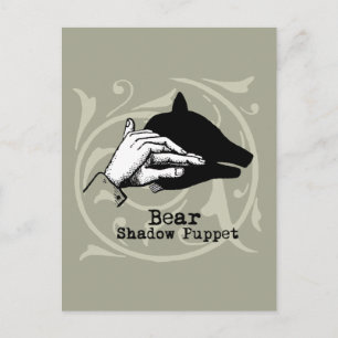 Beer Shadow Puppet Hand  Briefkaart