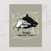 Beer Shadow Puppet Hand  Briefkaart (Voorkant)