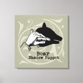 Beer Shadow Puppet Hand Canvas Afdruk (Voorkant)
