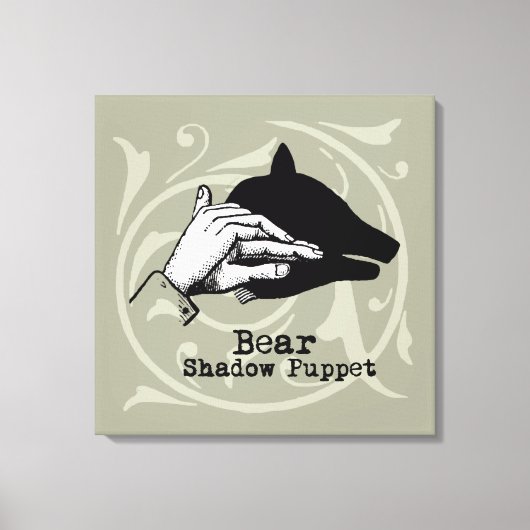 Beer Shadow Puppet Hand  Canvas Afdruk (Voorkant)