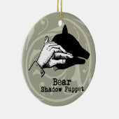 Beer Shadow Puppet Hand  Keramisch Ornament (Rechts)