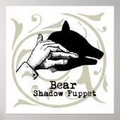 Beer Shadow Puppet Hand  Poster (Voorkant)