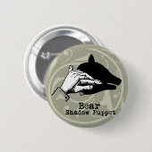 Beer Shadow Puppet Hand  Ronde Button 5,7 Cm (Voorkant /achterkant)